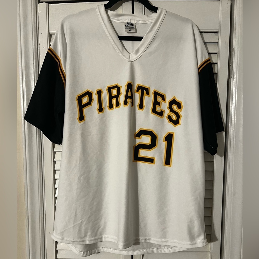 Roberto Clemente 21 Pittsburgh Pirates Jersey XL Park Antony Pro Sport New